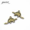 YuenZ accesorios de joyería DIY al por mayor 26*14mm colgante mini animal dinosaurio de doble cara D9264