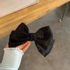 Horquilla para el pelo con lazo para cola de caballo alta de satén para niña dulce, ligera, de lujo, con diseño exquisito, accesorios para el cabello para mujer