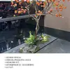 Árbol artificial de caqui, árbol de los deseos, decoración de suelo para escaparate navideño de lobby de hotel, árbol de caqui de madera maciza