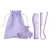 Peine de Peluquería de Paja de Trigo, Set de Regalo para el Cuidado, Cepillo para Champú de Dientes Suaves, Peine Plancha Alisadora de Peinado de Dientes Anchos Esponjosos
