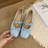 Bailarinas para mujer con plataforma interior y detalle de lazo, estilo francés primavera/verano 2026, zapatos Mary Jane rojos pequeños para la noche