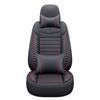 Dr. Cojín para Asiento de Coche Jie Universal Cuatro Estaciones Cuero Funda de Asiento Todo Incluido Ventilado y Transpirable Cojín Protector para Asiento de Coche