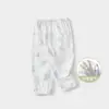 Calça Repelente de Mosquitos para Bebê Verão Crianças Algodão Puro Estilo Fino Abertura no Gancho Calça Comprida Meninos e Meninas Roupas de Verão Pijama para Crianças Pequenas Calças de Bebê