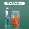 Bolsa Transparente de Cierre Ziplock con Sellado de Ocho Lados Boca Ancha Portátil para Frutos Secos Empaque de Alimentos Bolsa Sellada para Almacenamiento en Refrigerador Venta al por Mayor