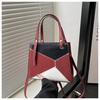2025 Nova Xi Mengyao Mini Bolsa Geométrica Design de Nicho Portátil Costura Rômbica Bolsa de Ombro Única Crossbody Feminina