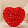 Caixa de Presente Coração de Pêssego Flor Rosa 15cm Dia dos Namorados Chinês Confissão Melhor Amigo Presente de Aniversário Flor de Simulação de Amor
