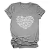 Amazon ebay nova camiseta casual redonda de manga curta com estampa de abóbora, coração e folha, personalidade, estilo europeu e americano