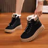 Comercio exterior transfronterizo invierno ins estilo coreano botines altos de felpa estilo Martin para estudiantes femeninas, suela gruesa casual cálido estilo callejero botines cortos