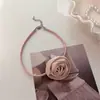Collar de Rosa Suave Estilo Francés Super Hada Retro Dulce Collar Gargantilla Cadena para el Cuello Estilo Vacaciones Personalidad