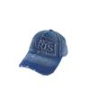 Gorra de Béisbol de Mezclilla Lavada con Agujeros para Hombres y Mujeres, Gorra con Letra para Cabeza Grande, Protector Solar, Nuevo Estilo Coreano, Cara Visible, Sombrero Pequeño
