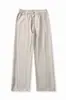 Ropa para Hombre Maple House / Primavera/Verano 2026 Nuevos Pantalones Largos Casuales de Lino Ligero de Pierna Recta, Estilo Americano Holgado, Ligeramente Anchos
