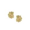Populares Aretes de Margarita Tridimensionales de Amazon en Oro y Plata, Accesorios de Moda Callejera Europea y Americana Bicolor, Ventas Directas de Fábrica