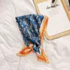 Lenço de Seda Coreano Fácil de Cuidar e Resistente a Amassados, Lenço Decorativo Pequeno para Pescoço com Padrão Paisley Listrado Bolinhas Diamante Fashion Retrô, Lenço de Cabeça, Lenço