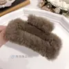 Pinza para el pelo de felpa Lx Lingxuan, Pasador de animal lindo, Accesorio para el pelo de alta gama y exquisito para mujer