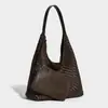 Bolsa de Ombro Grande de Couro Sintético Retrô para Mulheres 2026 Novo Estilo Bolsa de Ombro Único com Padrão Trançado Bolsa Tote de Alta Qualidade para Mulheres