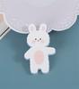 Urso Coelho Fofo Pequeno Pelúcia Desenho Animado Fofo Emblema Broche Acrílico Atacado Acessórios de Bolsa Pingente Patch DIY Mulheres