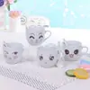 Prato Criativo Desenho Animado Estilo Japonês Caneca Cerâmica Fofa Caneca de Leite Caneca Pires Rosto Sorridente Personalizado Caneca de Café Esmalte