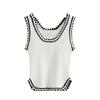 Top Regata de Tricô Doce e Picante 2026 Novo Estilo de Verão Estilo Garota Popular Top Atraente para Mulheres