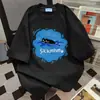 Camiseta de Manga Corta para Mujer con Diseño Moderno Estilo Chino, Estampado Divertido de Gato y Letras, Nueva Camiseta Casual Holgada de Verano 2026