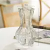 Jarrón de Cristal en Forma de Cono Estilo Nórdico Ins Simple Grande Transparente para Bambú de la Suerte Cultivado en Agua Adorno de Escritorio Sala de Estar Arreglo Floral