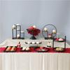 Mesa de Sobremesas de Casamento Estilo Chinês Porta-Exibição de Enfeites Prato de Bolo Rack de Armazenamento de Decorações Macias Criativas para Casa