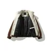 Yidao Vintage 2026 Inverno Novo Estilo Japonês Roupa de Trabalho Bolso Grande Jaqueta de Algodão Masculina Solta Gola Alta Curta Engrossada