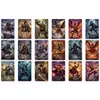 Compra Directa Transfronteriza de 18 Tarjetas/Paquete de Animal Warrior Fantasy Citas Motivacionales Arte de Pared Decoración de Regalo Tarjetas de Arte Inspiradoras