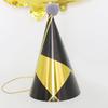 Chapéu de Aniversário Bronzeador Vermelho da Internet do TikTok Festa de Aniversário Infantil Suprimentos para Festa Celebração de Um Ano Chapéu de Papel Pom