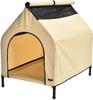 Cama elevada para perros, Cama para mascotas, Cama de camping con parasol, Tienda de campaña para mascotas al aire libre, Nido portátil transpirable, Versión mejorada