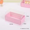 Caja de embalaje para pastel enrollable Cyber Celebrous, caja de embalaje transparente con rollo de toalla, caja de embalaje con altura de piel de tigre suizo, caja para hornear pasteles enrollados