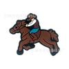 Western Denim Palha PET Espiral Palha Desenho Animado Festa Palha Fivela Patch Grau Alimentício Cor Cotovelo