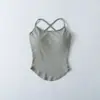 Venta al por mayor de ropa de mujer transfronteriza: Camisola Estilo Puro Deseo Ajustada al Cuerpo con Dobladillo Curvo que Ceñe la Cintura y Almohadillas Extraíbles en el Pecho