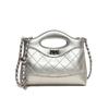 Bolso de Mano Bordado Bolso de Cadena Romboidal para Mujer Bolso de Axila Bolso Bandolera de Un Solo Hombro Bolso para Mujer Bolso de Viaje Combinable