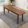 Banco estilo nórdico, mesa de comedor para sala de estar, taburete moderno, banco de madera, banco largo simple, silla larga, para uso doméstico, al pie de la cama, para cambiarse los zapatos, madera maciza
