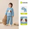[Coleção de Roupas para Casa] Dudu Home Conjuntos de Pijama Infantil Outono Roupas de Outono Pijamas para Meninos Roupas de Bebê para Meninas Outono