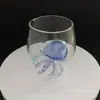 Vaso de vidrio con forma de animal marino transfronterizo: medusa, tiburón, ballena, tortuga marina, pulpo, vaso de agua creativo, vaso de whisky