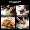 Tabla de Cortar de Acero Inoxidable 304 Transfronteriza Tabla de Cortar Engrosada a Prueba de Humedad Tabla de Cortar Extra Grande Tabla de Cortar Grande de Doble Cara para Cocina Casera