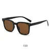 Óculos de Sol Estilo Coreano Nova Armação Quadrada Celebridade da Internet Personalidade Fashionable High-End Versátil Proteção UV Proteção Solar Óculos de Sol Polarizados TR