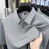 Nuevas camisetas tipo polo para hombre al por mayor, nueva ropa casual de negocios de verano para hombre, camisetas de manga corta de color liso con cuello camisero
