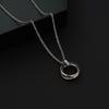 Collar de acero de titanio para hombre y mujer, estilo hip hop, con cadena de suéter largo, estilo urbano, combina con todo, ideal para explosiones al por mayor.