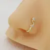 ¡Guau!Amazon Comercio Exterior Transfronterizo Joyería Europea y Americana No Perforante Forma de U Microincrustado Circonita Corazón Rayo Pinza para Nariz
