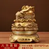 Grande Ornamento de Sapo Dourado para Atrair Riqueza, Artesanato de Sapo Dourado de Três Pernas, Presente de Inauguração para Recepção de Loja