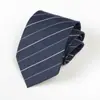 8 cm Mão Gravata Gravata Vestido de Negócios Masculino Preto Puro Acessórios de Trabalho Profissional Noivo de Casamento Listras Vermelhas de Vinho
