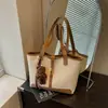 Elegante Bolso para el Trabajo para Mujer, Nueva Tendencia Verano 2026, Bolso de Hombro Vintage con Patrón Tejido, Bolso Tote de Gran Capacidad