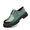 Sapatos Masculinos de Couro com Solado Grosso, Sapatos Formais de Negócios Modernos Britânicos, Sapatos Masculinos que Aumentam a Altura, Sapatos Casuais de Couro com Bico Largo e Arredondado, Cuidadosamente Selecionados