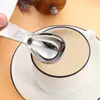 Colher Medidora de Aço Inoxidável 304 15/30ml para Pó, Chá, Café, com Escala, Ferramenta de Confeitaria, Colher de Leite em Pó, Compacta