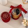 Caja de Dulces para Boda, Caja de Regalo de Lujo Accesible para el Día de San Valentín Chino, Caja de Regalo Cilíndrica tipo Bolso, Caja de Regalo para Compromiso