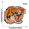 Parche Grande de Animal Tigre con Bordado Cool para Dúo, Adhesivo de Tela Bordada, Accesorios para Ropa, Suministro para Comercio Electrónico, Etiqueta Bordada a Computadora, Adhesivo Bordado