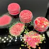 Resina de alta qualidade, cores vibrantes, série FC 0,2mm, 1mm, 2,5mm para nail art, DIY, enchimento para squeeze de areia movediça