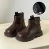 Liquidación de Otoño/Invierno Botas de Cuero para Niños Zapatos de Algodón Zapatos Casuales